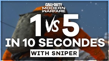 INSANE 1v5 SNIPING CLUTCH IN 10 SECONDES !! (MODERN WARFARE)