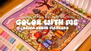 Color with me (ASMR) 🌽🍁 'Spooky Places' by Jade Summer ✨  Ohuhu markers 🌱✏️ #adultcoloring #asmr News