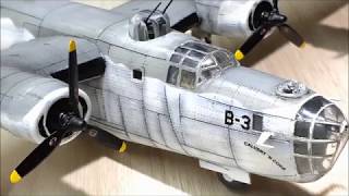 1:72 B-24 Liberator Timelapse built Revell scale model kit