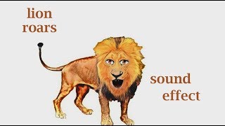 The #AnimalSounds: #Lion Roar - #SoundEffect - #Animation #LionVideo  #forKids