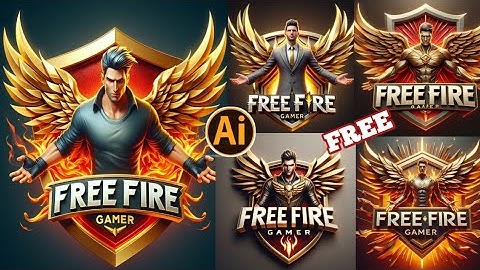 Make Ai FREE FIRE Photo Logo With Own Name  Bing Image Creator Free Fire Photo Editing Tutorial #DP
