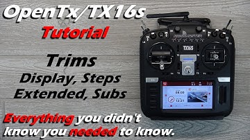 OpenTx Tutorial Trim Options:  Radiomaster TX16s • [Intermediate]