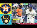 Milwaukee brewers vs houston astros 051824 full game highlights  mlb season 2024