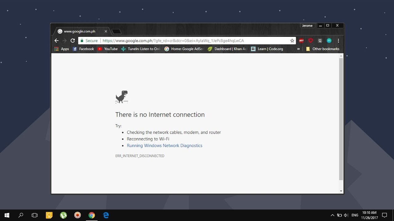 I can t to the internet. No Internet connection. Connect to the Internet. Google no Internet connection. There is no connection to the Internet.