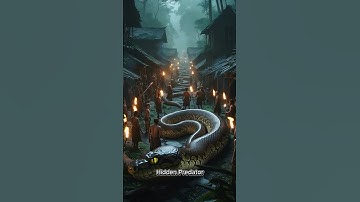 Mysterious | Python in the village in the middle of the forest #snake #mysteriou