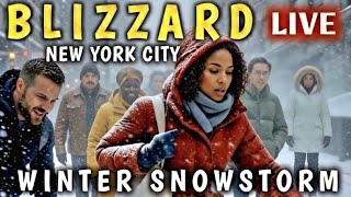 Download Lagu BLIZZARD of 2026 NYC LIVE ❄️ Heavy Snowstorm Whiteout hits New York City ❄️ Winter Storm walk NYC MP3