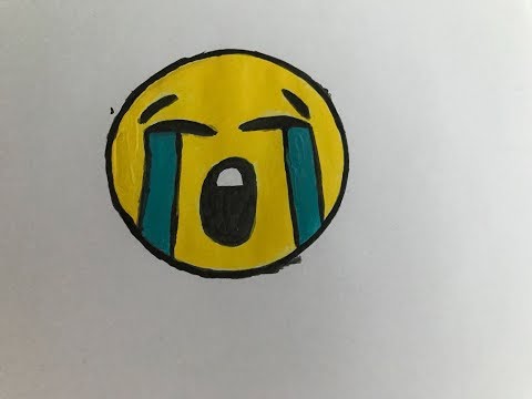 Ağlayan emoji çizimi çok kolay / Crying emoji drawing easy