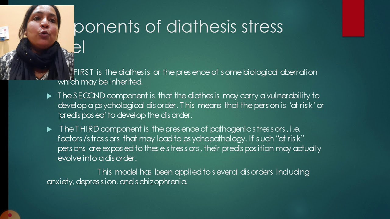 diathesis stress hypothesis definition psychology