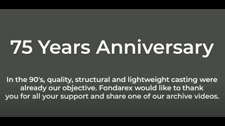 FONDAREX - 75 Years of innovation in vacuum technology