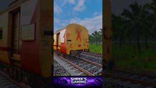 🔥 WDP4D WITH ICF FULL POWER 💨 Indian Train High Speed Blast 🚆 | Crazy Horn & Speed#short