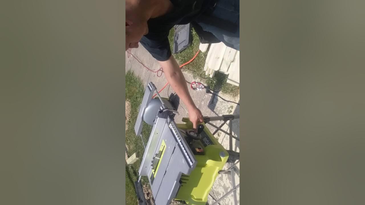 Ryobi RTS21G 10 Inch Table Saw YouTube