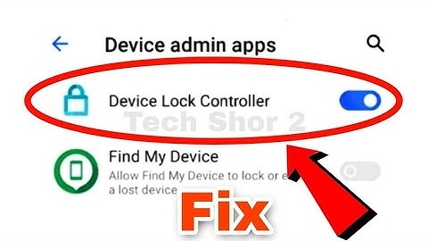 How To Disable & Fix Lock Controller Problem Solve In Android | Lock Controller In Finance Phone