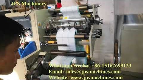 JPS-320FQ-TR Turret Rewinder Price Label Slitter Rewinder to The Netherlands (Clockwise Rewind)