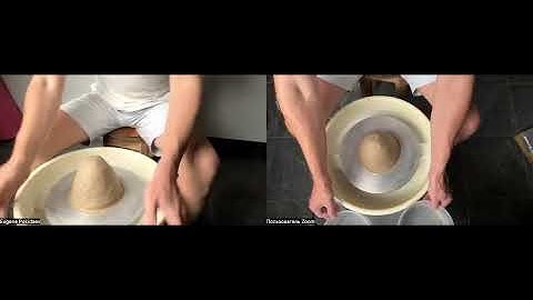 Centering 3-4kg of clay Record of live session.