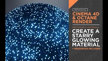 Cinema 4D & Octane Render - Create A Procedural Starry Glowing Material