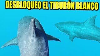 FEED & GROW: FISH - EL AMO DEL OCÉANO, TIBURÓN BLANCO DESBLOQUEADO | Gameplay Español - VICIO OMT