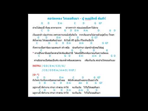 คอร์ดเพลง : ไถ่เธอคีนมา - ปู พงษ์สิทธิ์