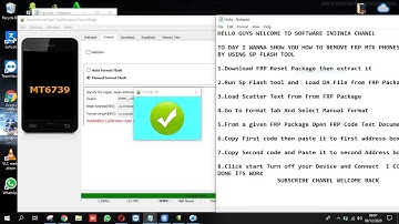 How to Remove FRP Lock All  MediaTek MTK Phones By Using Sp Flash Tool