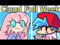 Friday Night Funkin' VS Cloud FULL WEEK + Cutscenes & Ending (FNF Mod) (Notice Me Senpai - Fangirl)