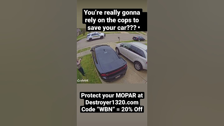 The COPS won’t save your Dodge Charger Challenger Scat Pack Hellcat Redeye Demon from getting stolen