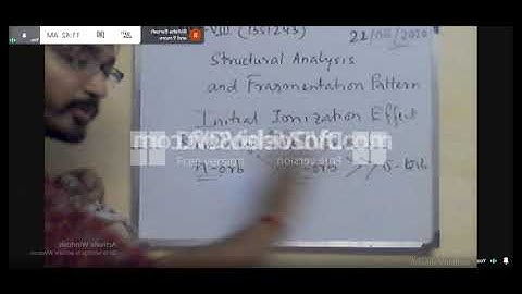 Mass Spectrometry Lecture-1 (Structural Analysis and Fragmentation Pattern)