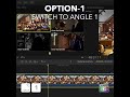 Final Cut Pro Shortcut | Option-1 | Switch to Viewer Angle 1