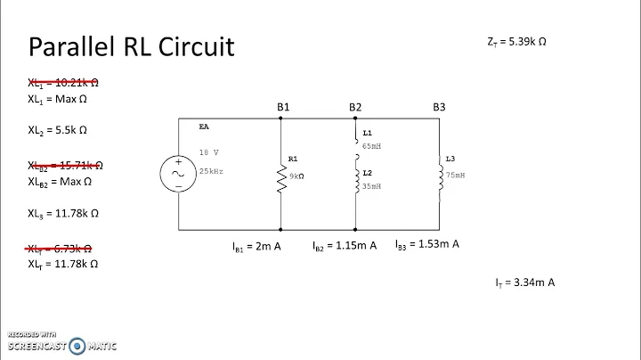 Parallel RL Circuit Faults - Open2