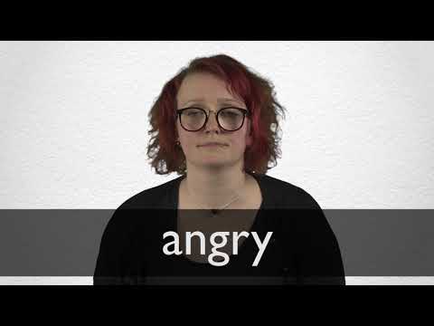 How to pronounce ANGRY in British English