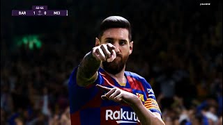 Pes 2020 | barcelona vs man city uefa champions league final full
match & goal highlights