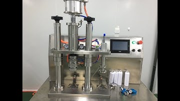 Semi Auto Bag On Valve Aerosol Filling Machine, PLC control