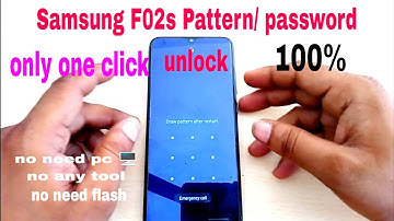 Samsung F02s Hard Reset Samsung F02s Pattern & Password Unlock  💯 work