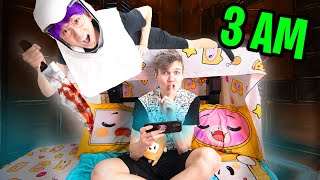 DON'T PLAY AMONG US AT 3AM!! (*ADAM GOT SO SCARED* SABOTAGED IN REAL LIFE!)