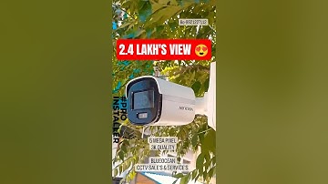 CCTV HIKVISION OUTDOOR COLOR VU BULLET CAMERA #shorts  #cctv #camera #hikvision #sangli #viral