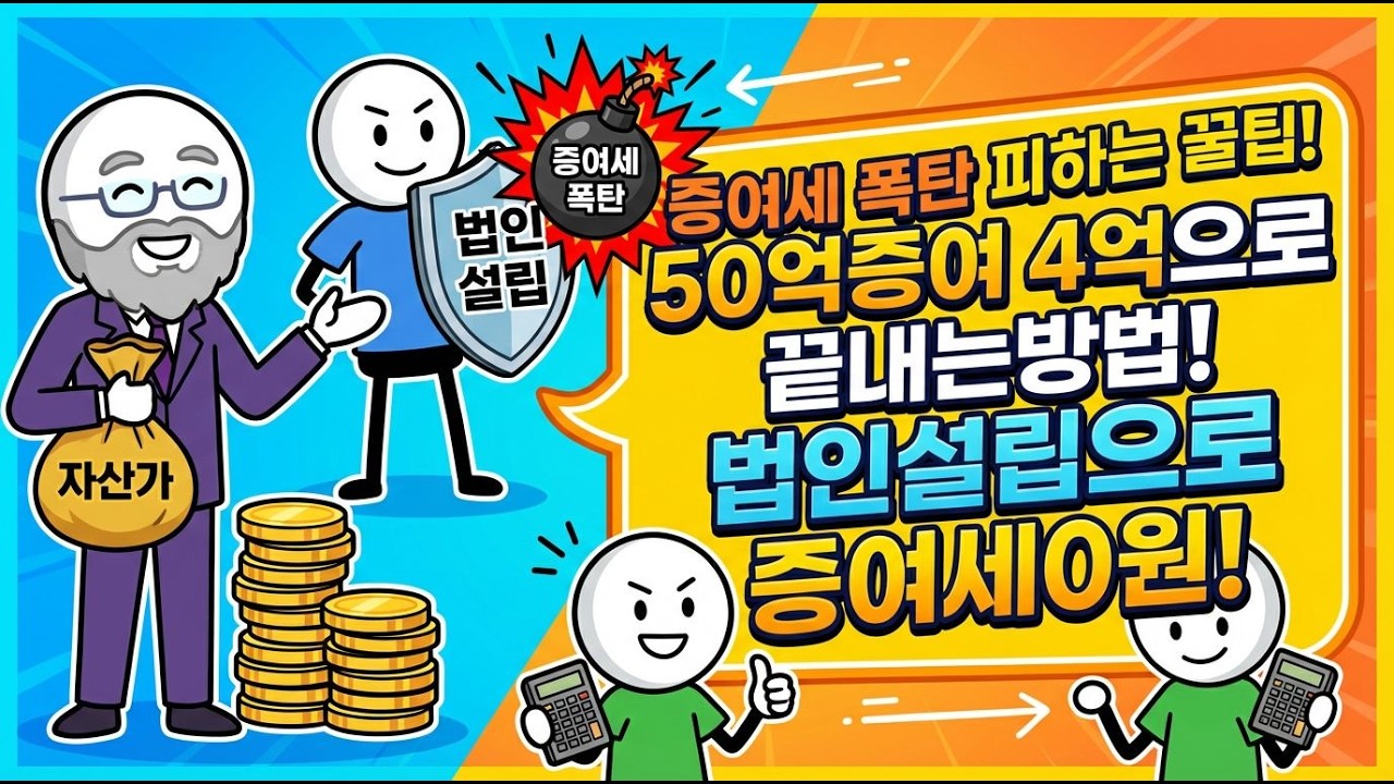 50억 물려주기, 세금 폭탄 피하는 방법은?