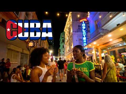 Real Havana Cuba at Night 🇨🇺 | Crowds, Music & Street Life on San Rafael Boulevard Unfiltered 🇨🇺