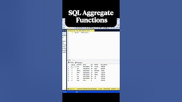SQL Aggregate Functions