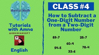 Mental Math - Class #4 | How to Subtract a One Digit Number from a Two-Digit Number (English) screenshot 5
