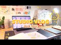 ☀ STUDIO VLOG 34 ☀ New Standing Table + Desk Tour, Finding Happiness, Packing Orders, & more!