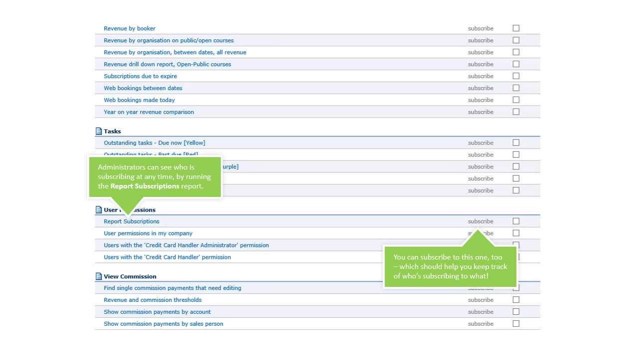 Managing report subscriptions - YouTube