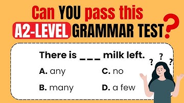 Can you pass this A2 ENGLISH GRAMMAR TEST?  Pre-Intermediate Level