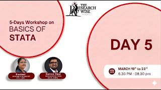 DAY 5 | BASICS OF STATA | THE RESEARCH WISE
