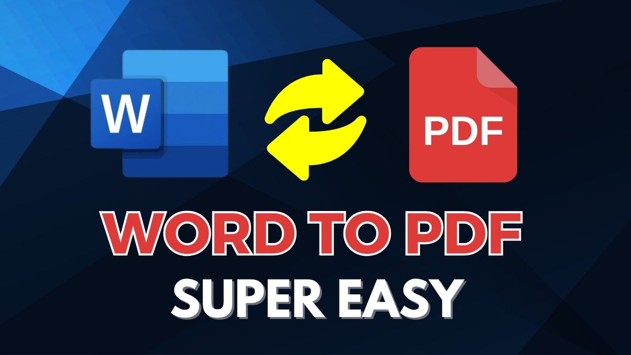 How to Convert a Word Document to PDF | Easy Step-by-Step Guide - YouTube