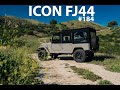 Icon 4x4 new school fj44 184 restored and modified toyota land cruiser with manual transmission