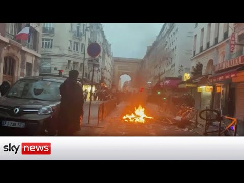 Watch live: Protesters and Police clash in Paris