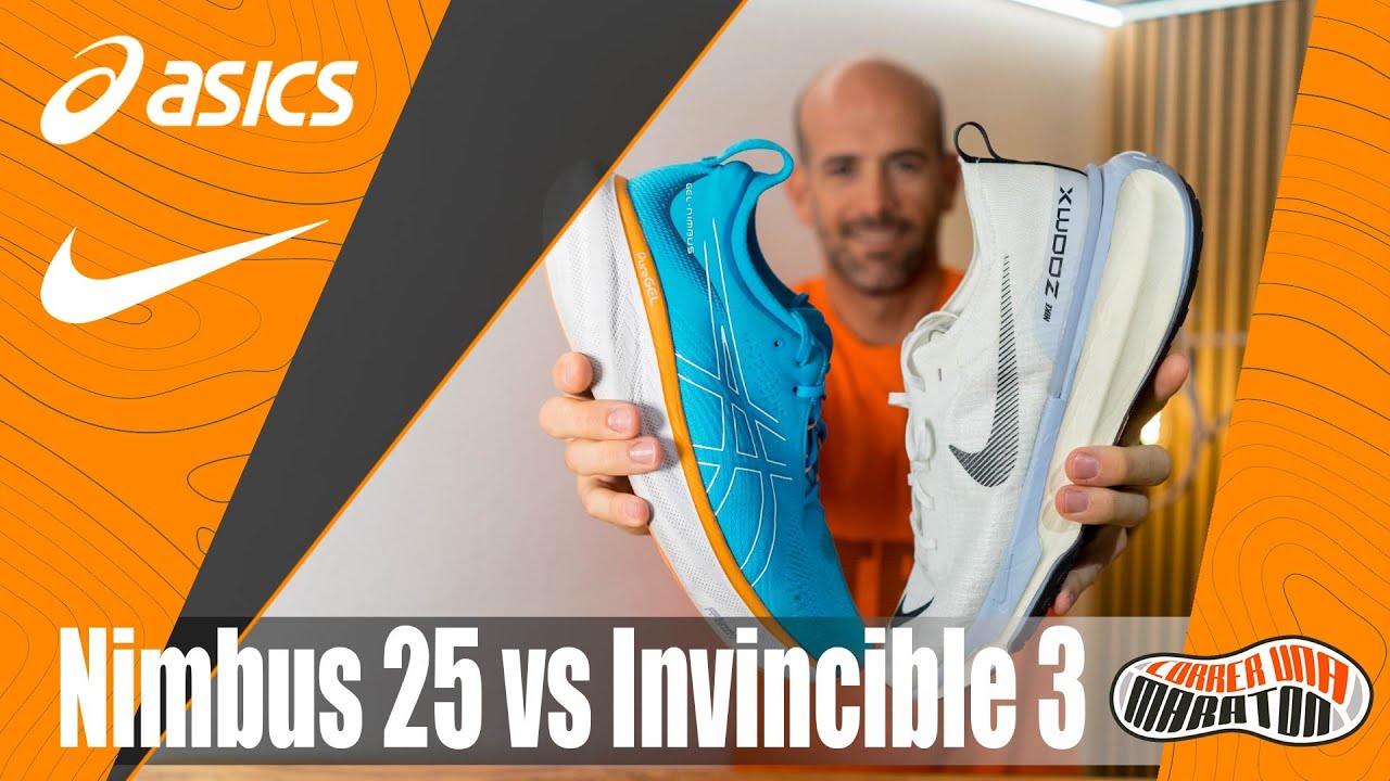 Nike Invincible 3 vs ASICS Nimbus 25 | Comparativa de las maximalistas más importantes de 2023