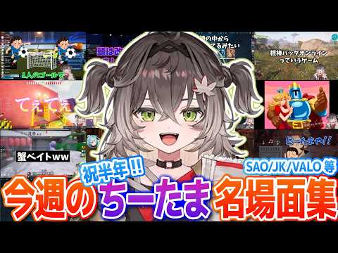 【週間まとめ】祝半年！今週のちーたま名場面集！SAO多め！Jump Kingもあるよ【ぶいすぽ切り抜き/龍巻ちせ/ちーたま/ぶいすぽ】
