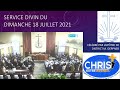 Service divin du 18 juillet 2021