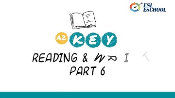 A2 KEY (KET) Reading & Writing Part 6 Top Tips