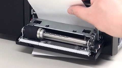 SATO CL4NX Printer - How to install Paper Roll Label (Media) w/ Dispenser option?