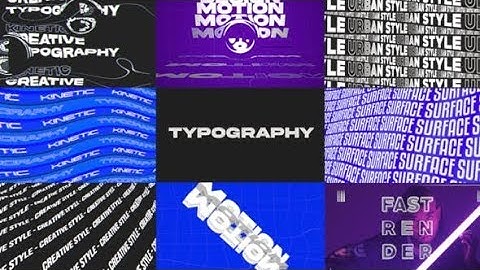 Top Apple Motion Projects: Kinetic Typography